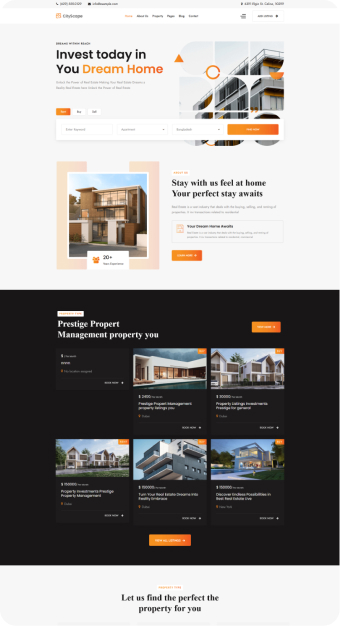 Mẫu website Bất Động Sản 04