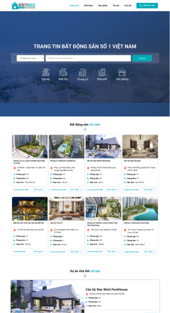 Mẫu website Bất Động Sản 05