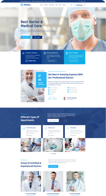 Mẫu website Bệnh Viện 01