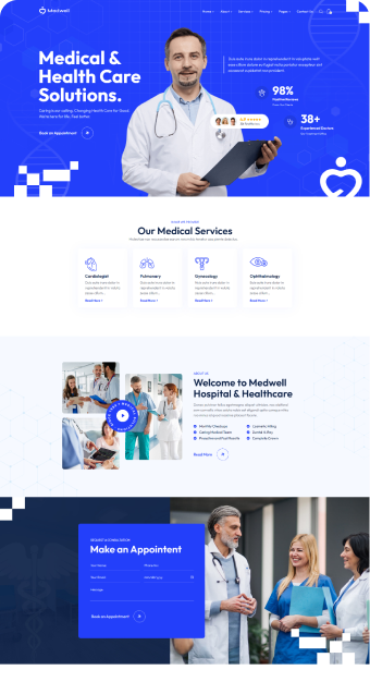 Mẫu website Bệnh Viện 03