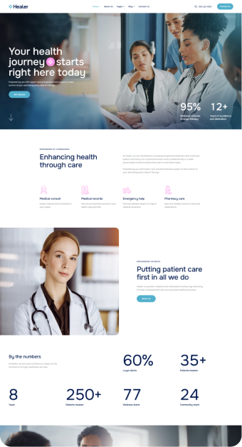 Mẫu website Bệnh Viện 04