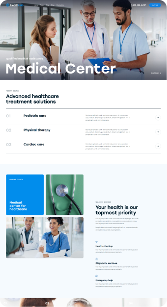 Mẫu website Bệnh Viện 05