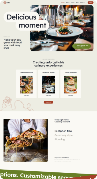 Mẫu website F&B 01