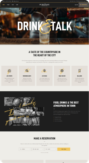 Mẫu website F&B 05