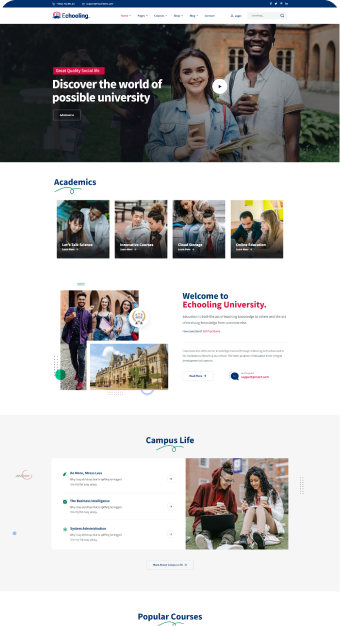 Mẫu website Giáo Dục 03