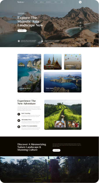 Mẫu website Khách Sạn 02