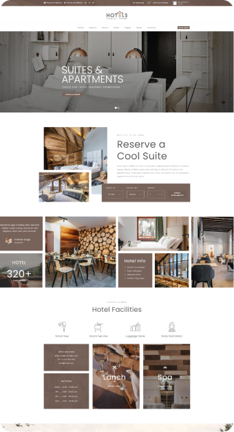 Mẫu website Khách Sạn 03