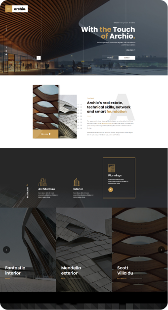 Mẫu website Kiến Trúc 01