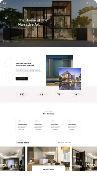 Mẫu website Kiến Trúc 02