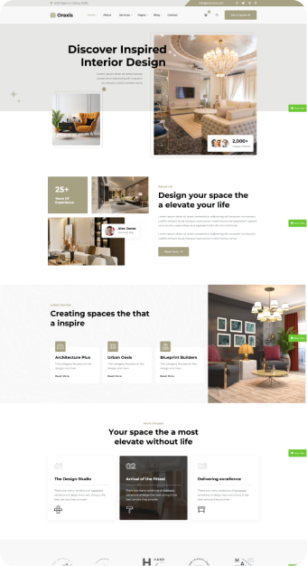Mẫu website Kiến Trúc 03