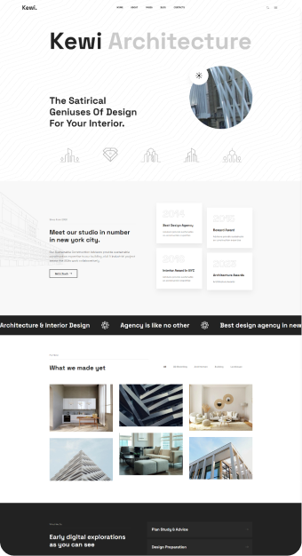 Mẫu website Kiến Trúc 04