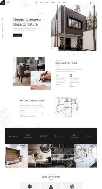 Mẫu website Kiến Trúc 05