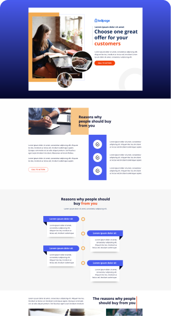 Mẫu website Ladipage 06