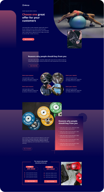 Mẫu website Ladipage 07