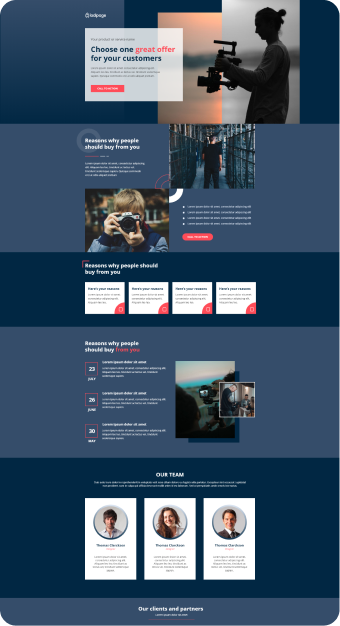 Mẫu website Ladipage 08