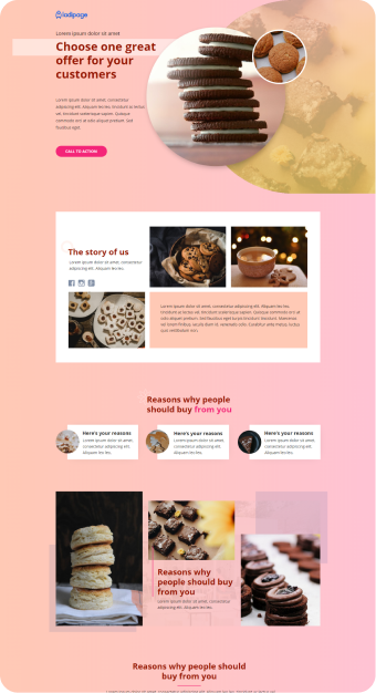 Mẫu website Ladipage 09