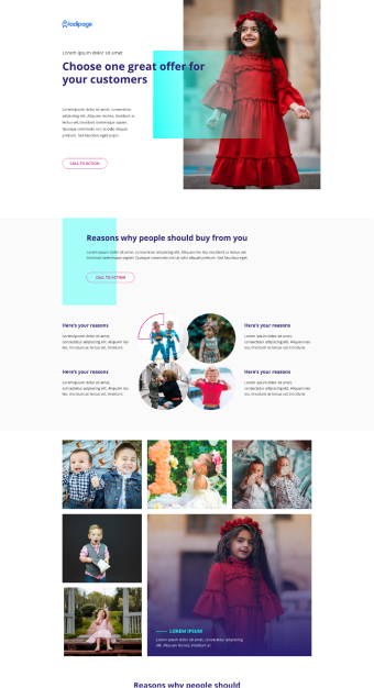 Mẫu website Ladipage 02