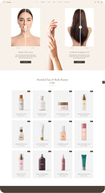 Mẫu website Mỹ Phẩm 02