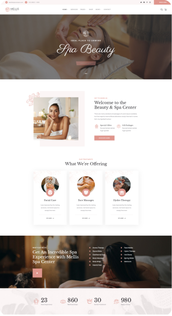 Mẫu website Spa 01