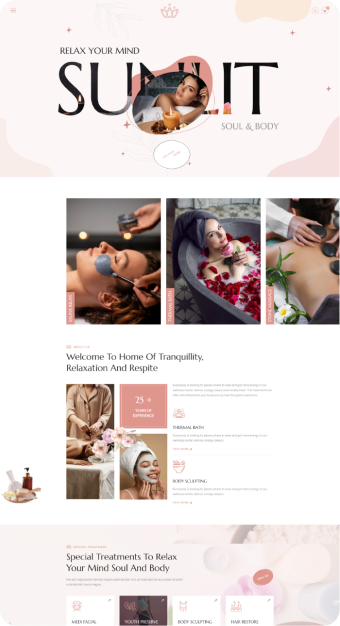 Mẫu website Spa 02
