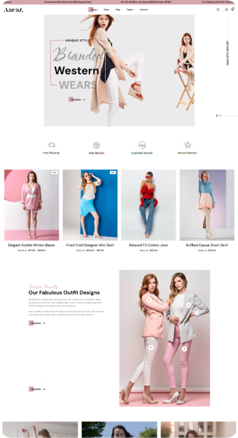 Mẫu website Thời Trang 01
