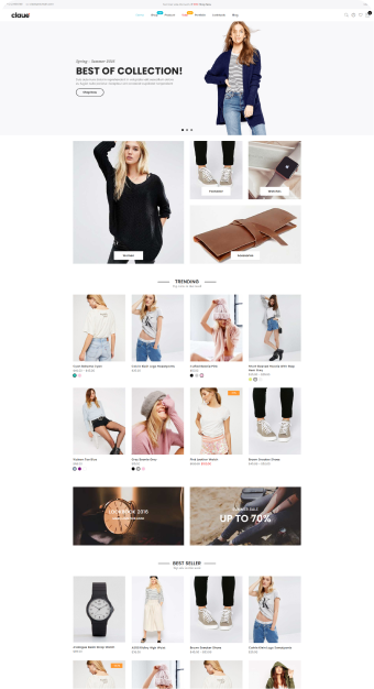 Mẫu website Thời Trang 03