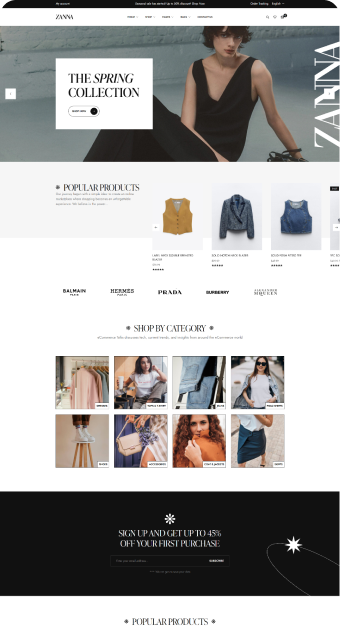 Mẫu website Thời Trang 05